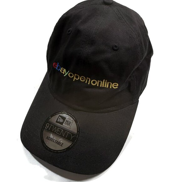 Ebay Open Online Logo 2021 Baseball Hat Cap Adjustable Black New Era 9Twenty - Picture 1 of 7